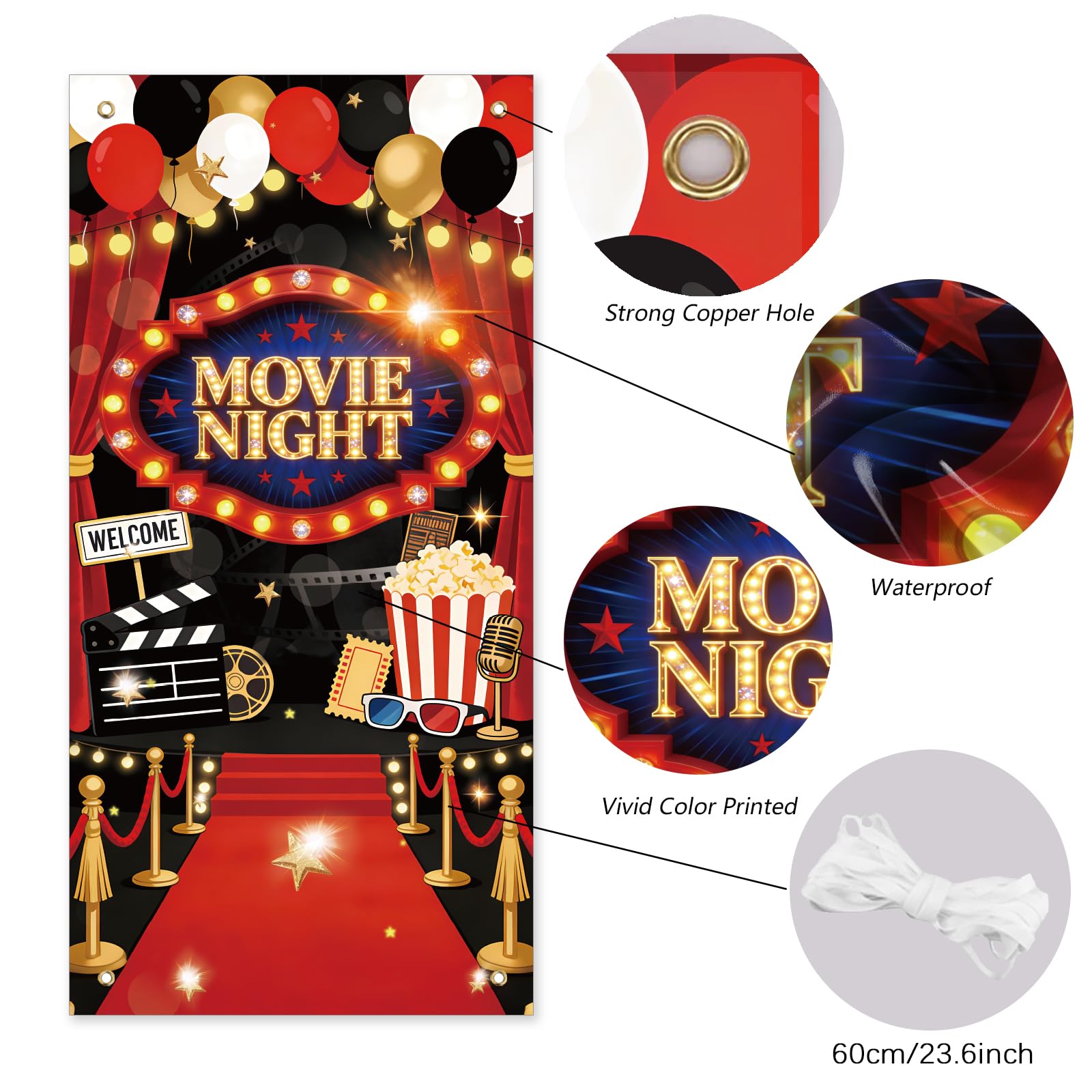 arricraft 1 Pc Movie Night Door Cover - Image 3