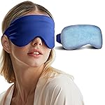 Hsa Store Eligible Items Fsa: Cold Compress for Migraines Headache Puffiness Dark Circles, Cooling Gel Eye Mask for Sleep Puffy Eyes, Reusable Face Ice Pack (Blue)