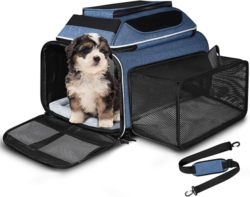 Petskd Top and Side Expandable Pet Carrier 18x11x11 — main product photo from Amazon listing (ASIN B0D7VBSH18)