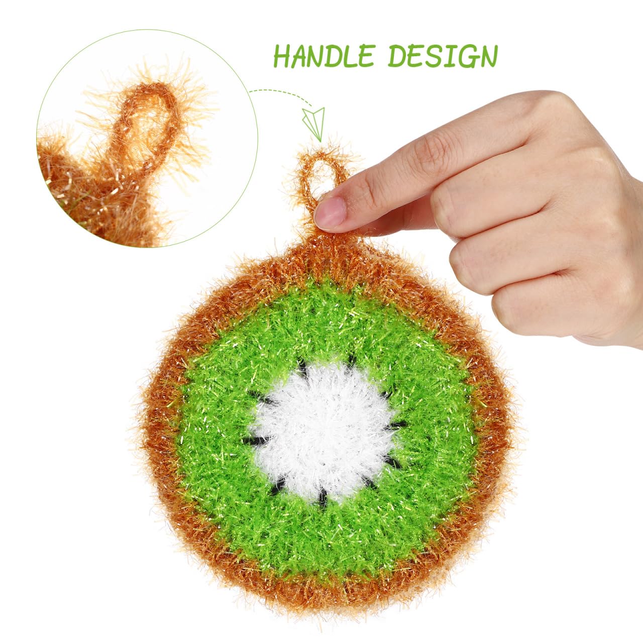 BRIGHTFUFU 10pcs Cartoon Dishwashing Cloth Super Absorbent Cleaning Sponges for Kitchen for Dishes Pots and Surfaces Convenient Household