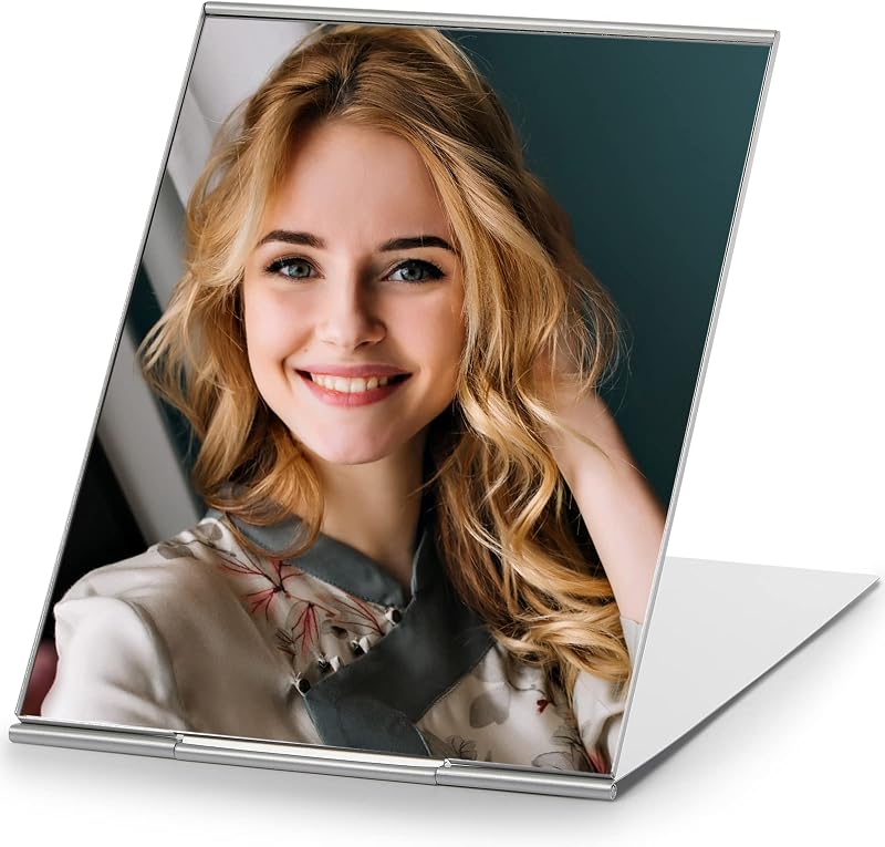 Espelho compacto MIRRORNOVA, 12,7 cm x 17,78 cm, prata
