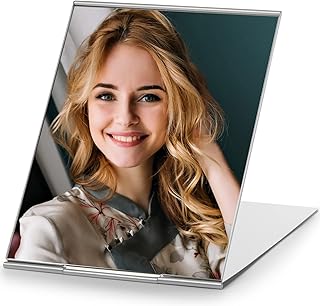 Espejo plegable portátil, espejo de mesa de m...