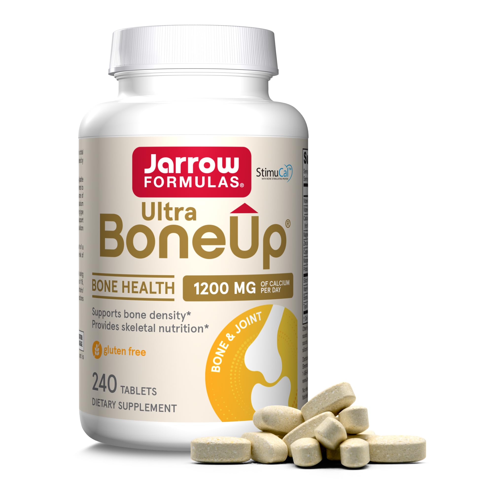 Jarrow Ultra BoneUp, Includes MK-7 & Silicon for Bone Support, 240 Tablets