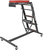 Traxion 3-200 NXT Foldable Topside Creeper - Adjustable 48-64" Height, Locking Casters, Ergonomic Deck for Mechanics