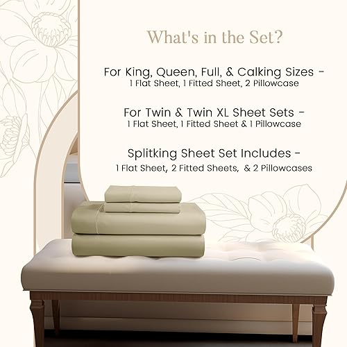 Miniatura 7 de Juego de sábanas de algodón egipcio, 800 hilos, sábanas y fundas de almohada, sábanas individuales, 1 sábana encimera, 1 sábana bajera y 1 funda de