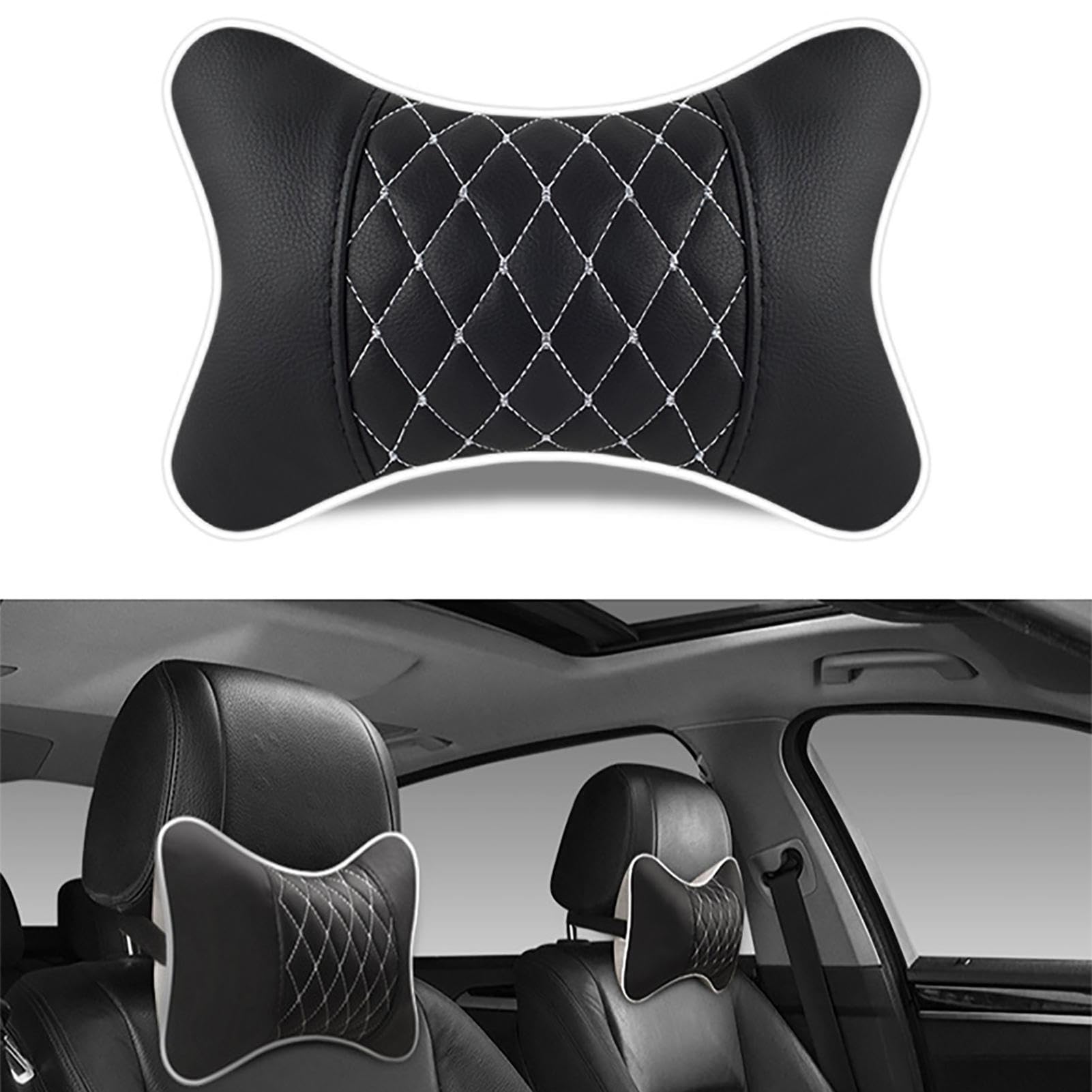 Coussin De Nuque Voiture En Mousse Mémoire - Sangle Réglable, Housse Amovible Lavable, Confort Et Soutien