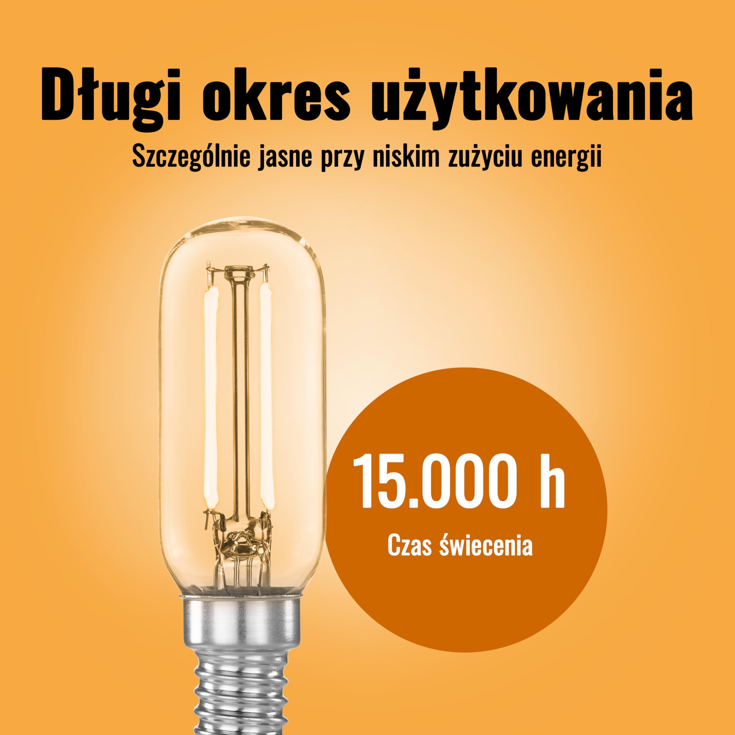 Poppstar żarówki LED do okapów, pochłaniaczy, wyciągów kuchennych (E14, 4W, 440 lm (40W), 2700K ciepła biel), 2 sztuki