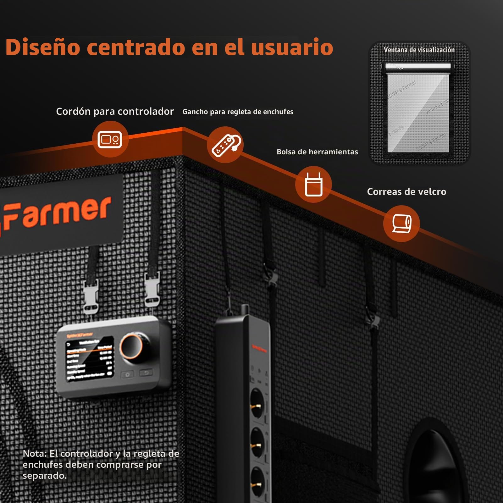 Spider Farmer Tienda de cultivo 120 x 60 x 180 cm para interior, resistente a la luz y al agua, para cultivo en casa, invernadero, tienda de cultivo para SF2000