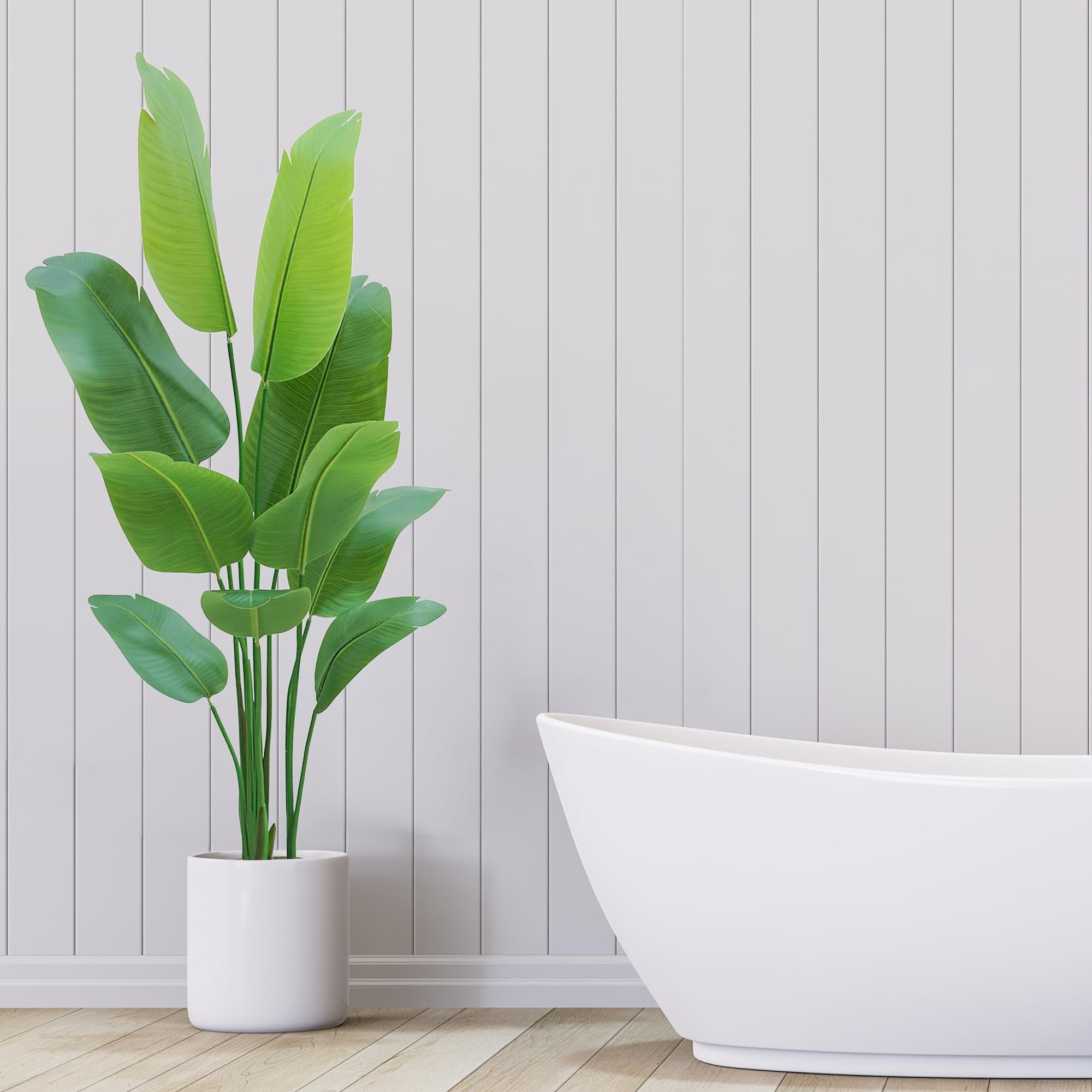 Plantas artificiales de interior, olivo sintético, palmera y planta artificial de ave del paraíso, planta falsa alta con maceta blanca para decoración del hogar y regalo de inauguración de la casa