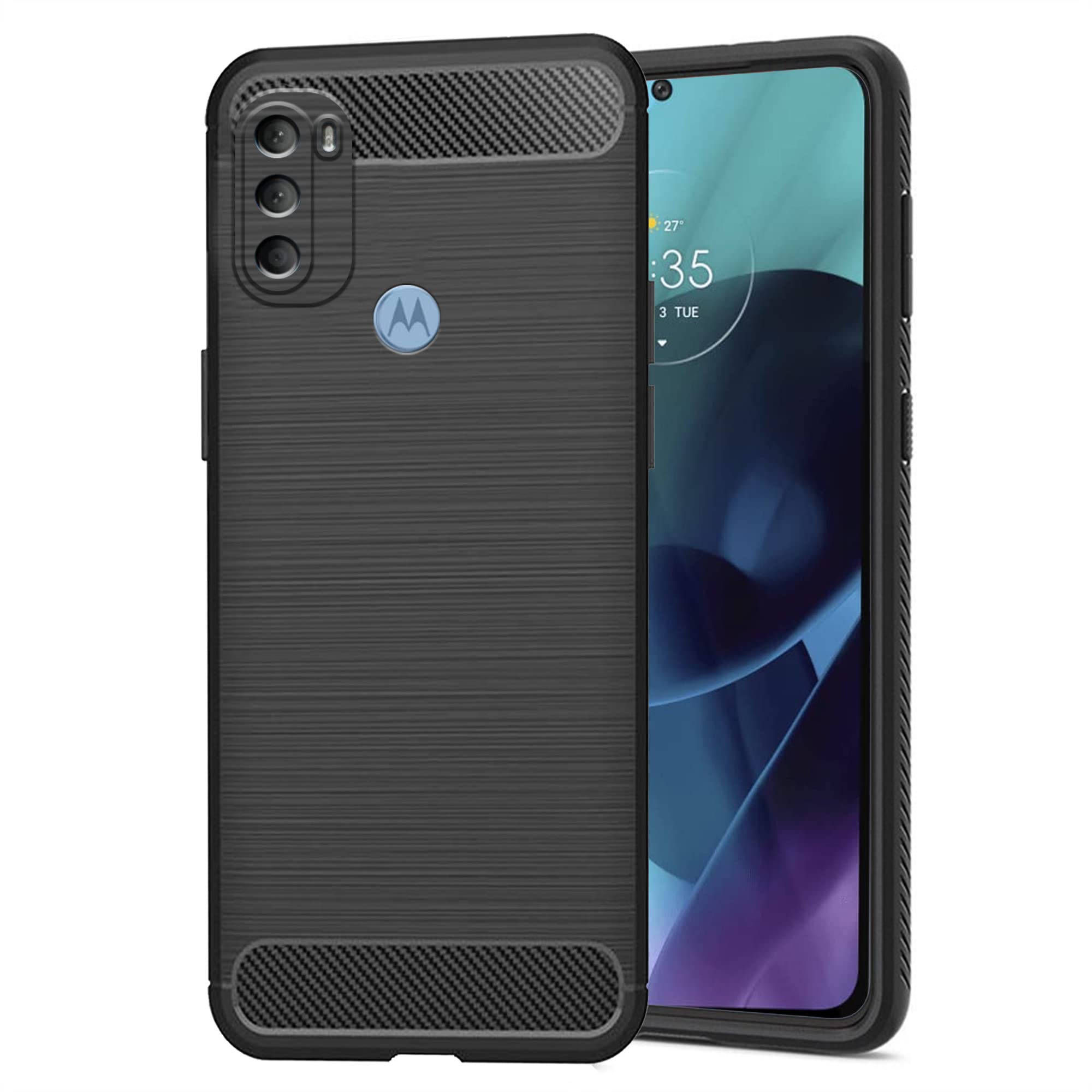 Knotyy Motorola G71 5G Back Cover | Hybrid Shock Proof Case Cover| Matte Soft Silicon Flexible | Back Cover for Motorola G71 5G (Black) (B0C24FSDFQ) Amazon Price History, Amazon Price Tracker