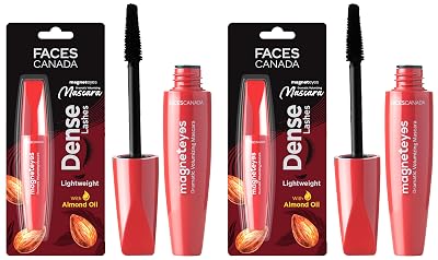 FACES CANADA Magneteyes Dramatic Volumizing Mascara - Black, 9.5ml | Lightweight, Denser & Longer Lashes | Intense Black
