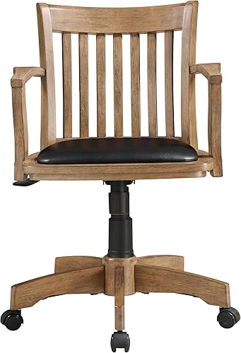 Miniatura 4 de OSP Designs Silla de madera Deluxe, silla de escritorio con asiento de madera acolchado, madera de fruta, Madera