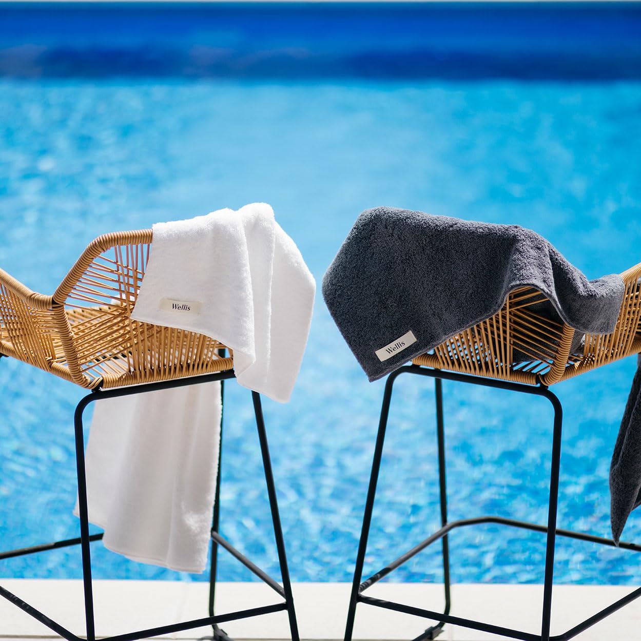 Amazon｜Wellis Sustainable cotton Bath Towel 4-pieces Gift