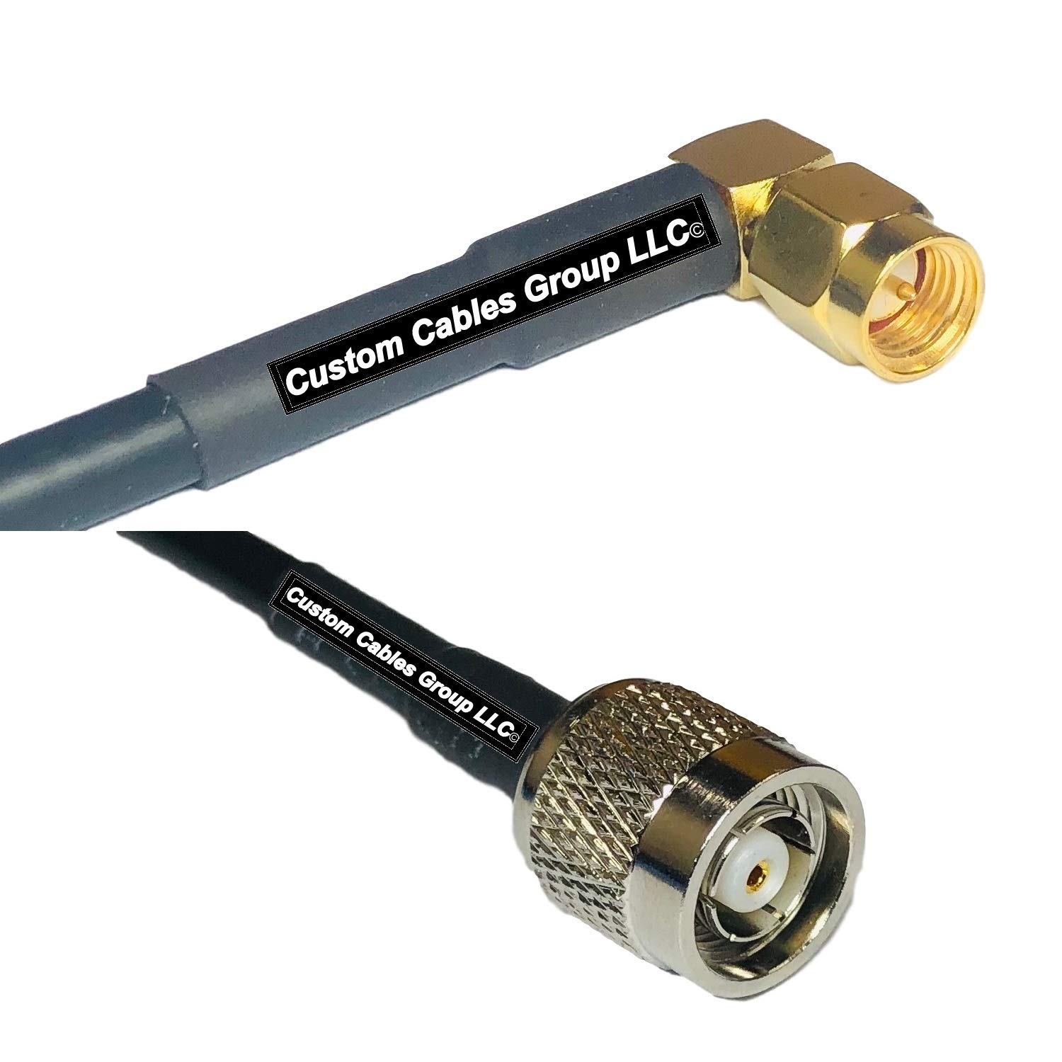 25 feet RG58 SMA Male Angle to RP-TNC Male RF Pigtail Coaxial Cable