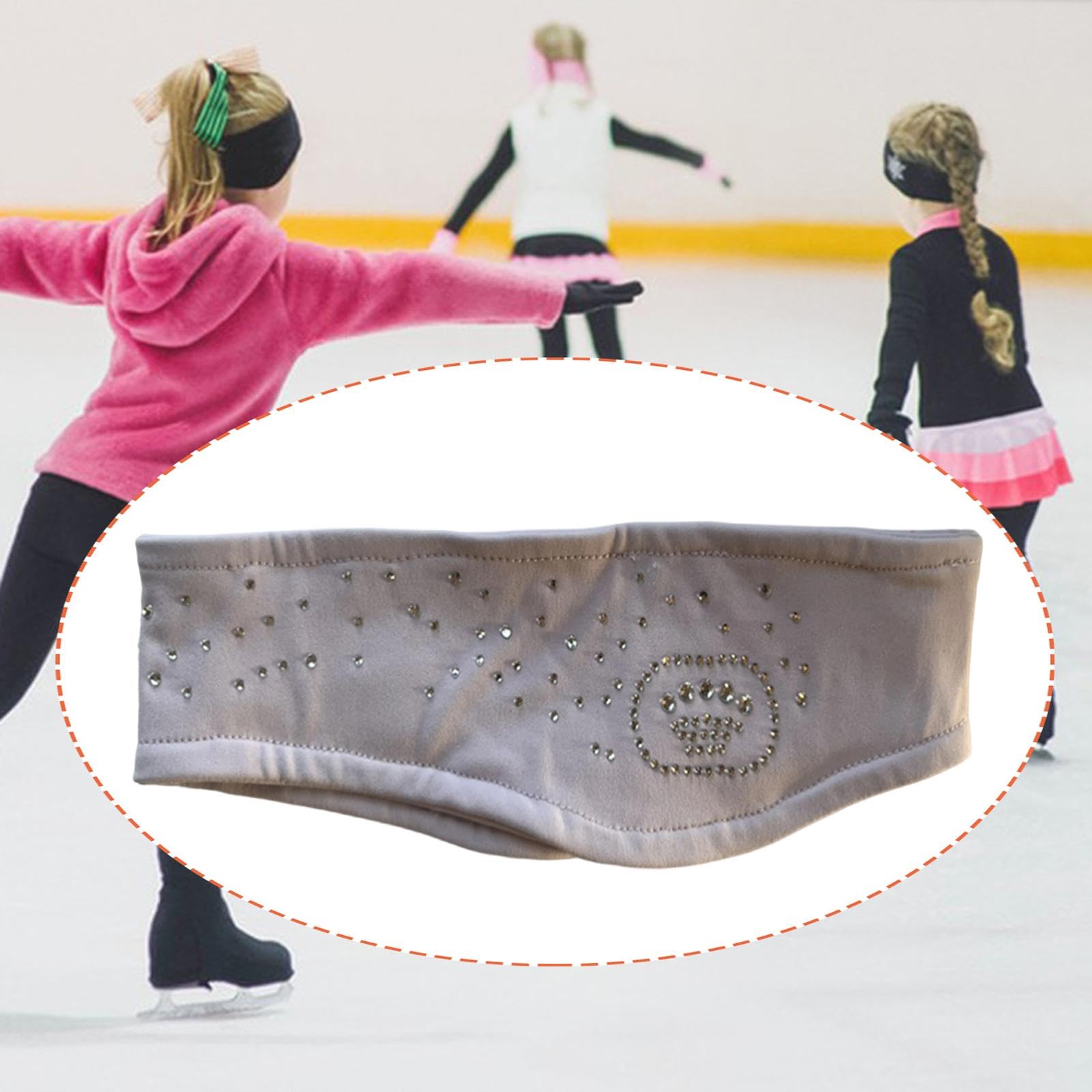 Fascia per Capelli Da Pattinaggio Artistico per Bambini, Traspirante E Calda, Assorbe Il Sudore, Ideale per Allenamento, Calcio, Ciclismo