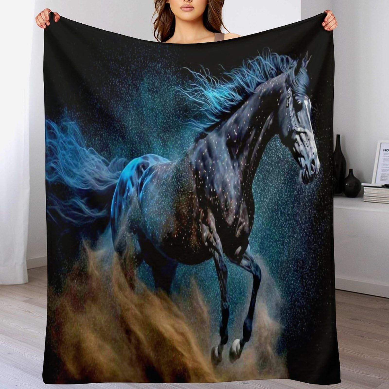 Couverture cheval polaire thermorégulatrice et ultra douce pour bébé