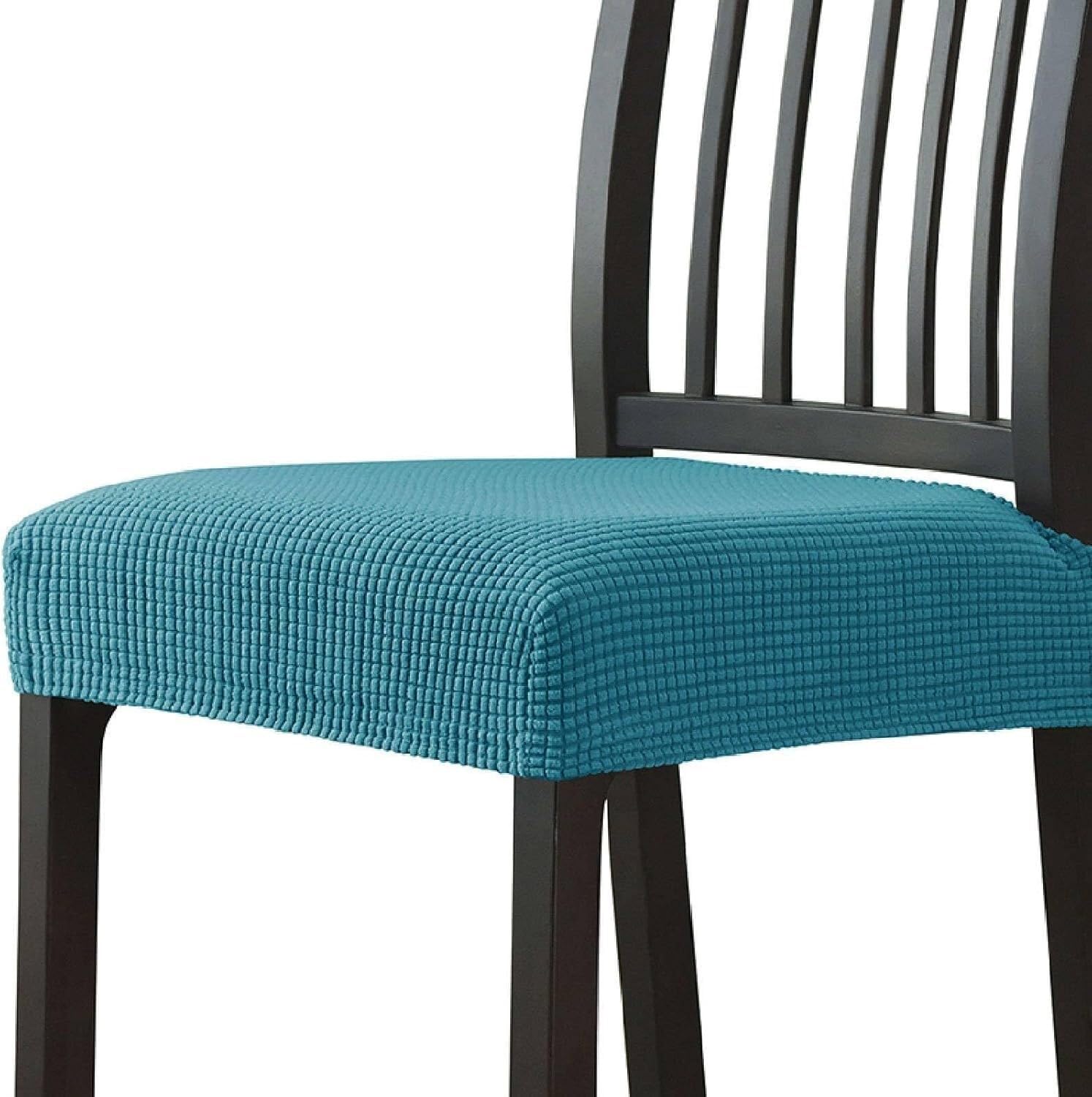 NMVAWIPT Chair Seat Covers, Jacquard Stretchable Removable Washable Slipcovers For Kitchen, Universal Fit(2#,2pcs)