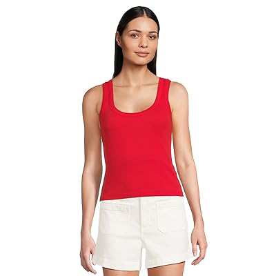 Madewell (Re)Generative Cotton Ribbed Scoop Neck Tank Top Women