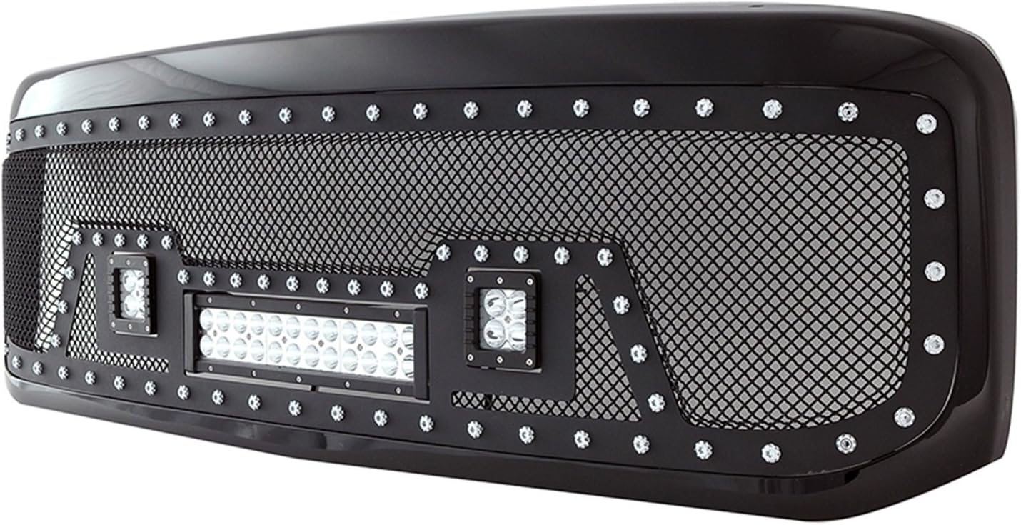 Paramount Automotive 48-0805 Black Mesh Packaged Grille