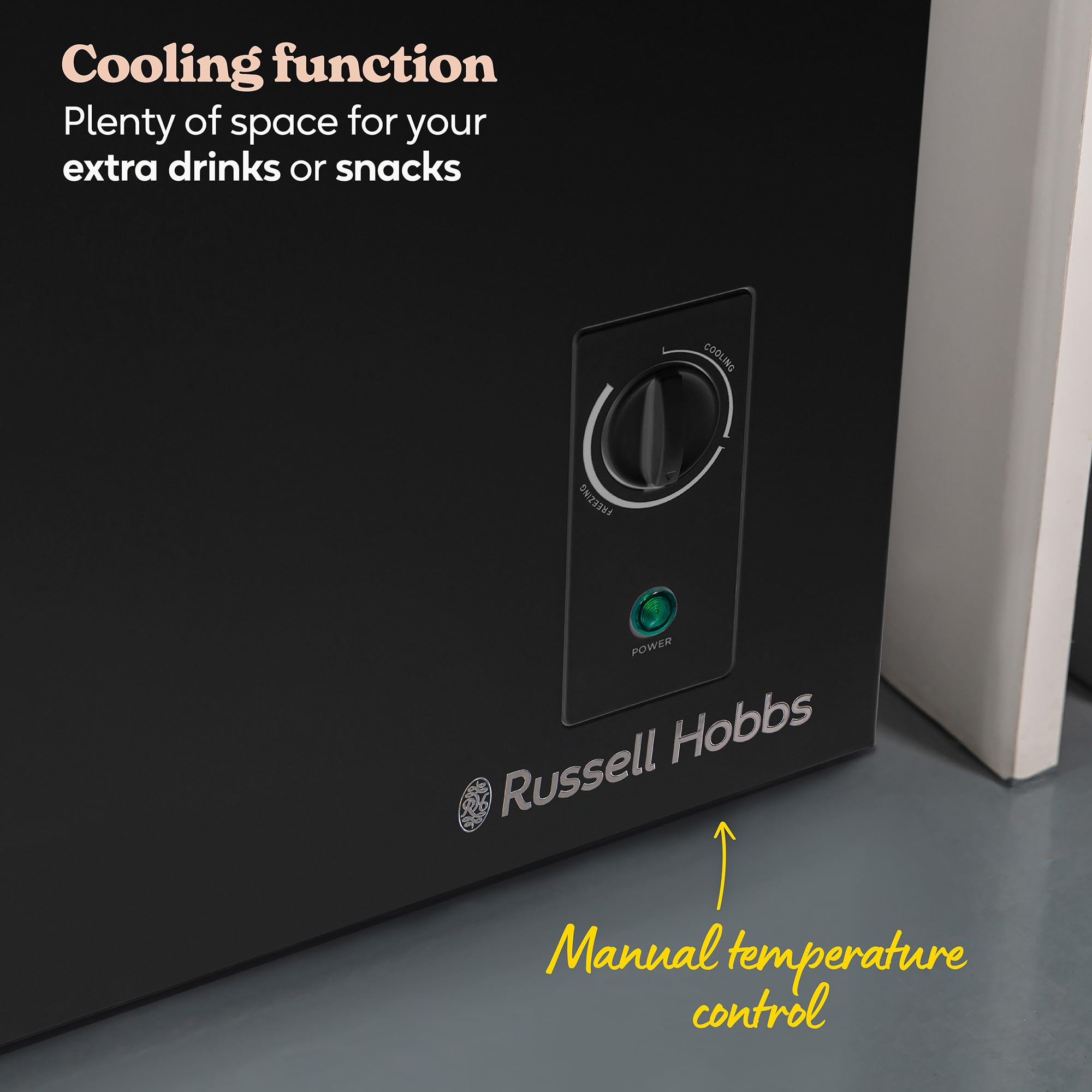 Russell Hobbs White Chest Freezer 198L Freestanding with 5 Year Warranty, Adjustable Thermostat, Chill or Freeze Function, 4 Star Freezer Rating & Suitable for Outbuildings & Garages RH198CF0E1W — view 55