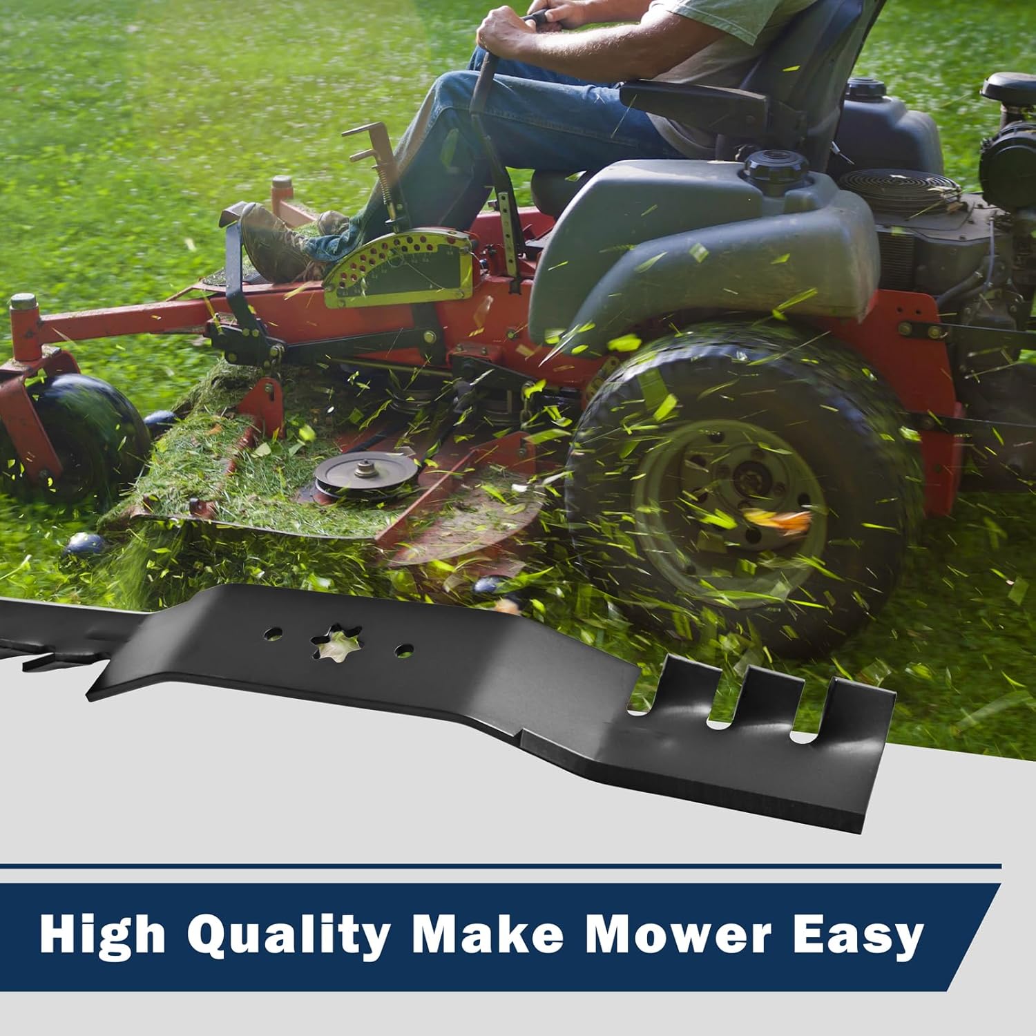 942-04053C Toothed Mulching Lawn Mower Blade for 50 inch Deck, Fit for Cub-Cadet RZT50 Troy-Bilt TB2450, Replaces for 942-04053A/B, 742-04053A, 742-04053B, 942-04053X, 490-110-C123, 3 PK