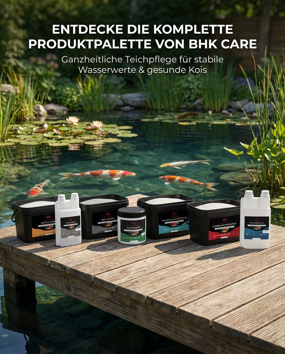 BHK – KH Plus Stabil Teichpflege – Stabilisiert Karbonathärte & pH-Wert im Teich – Gegen Säuresturz – Für Koi-, Garten- & Fischteich – 5 kg