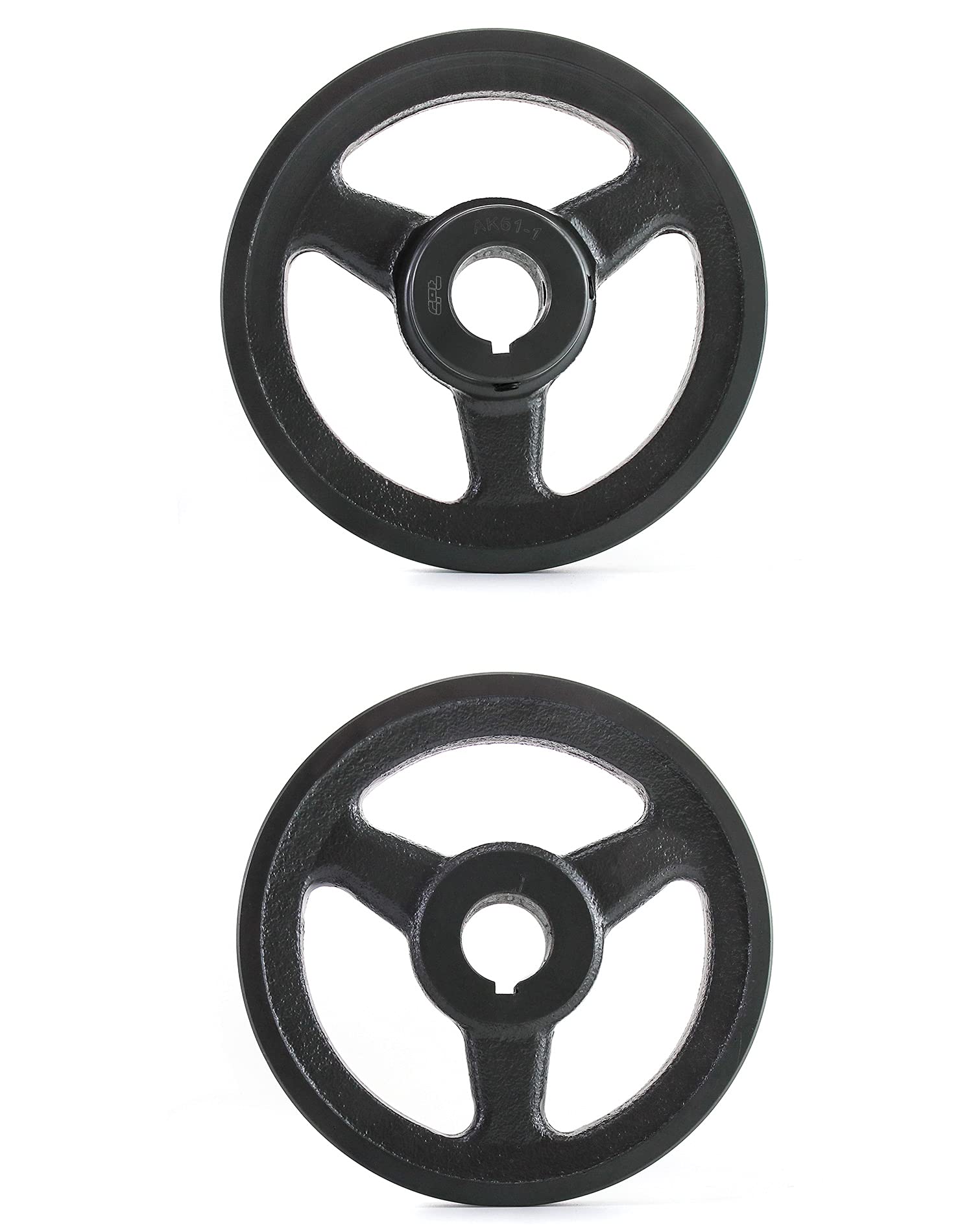QWORK AK611 Single Groove V-Belt Sheave, 5.95" OD 1" Fixed Bore, Cast Iron Web Pulley for 4L A AX Belts, Heavy Duty Replacement for HVAC Units Agricultural Equipment & Shop Motors — Amazon image 3