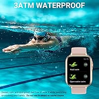 Vista 9 de Holiday Relojes inteligentes para mujer (respuesta/hacer llamadas), pantalla táctil completa de 1.7 pulgadas, monitor de frecuencia cardíaca