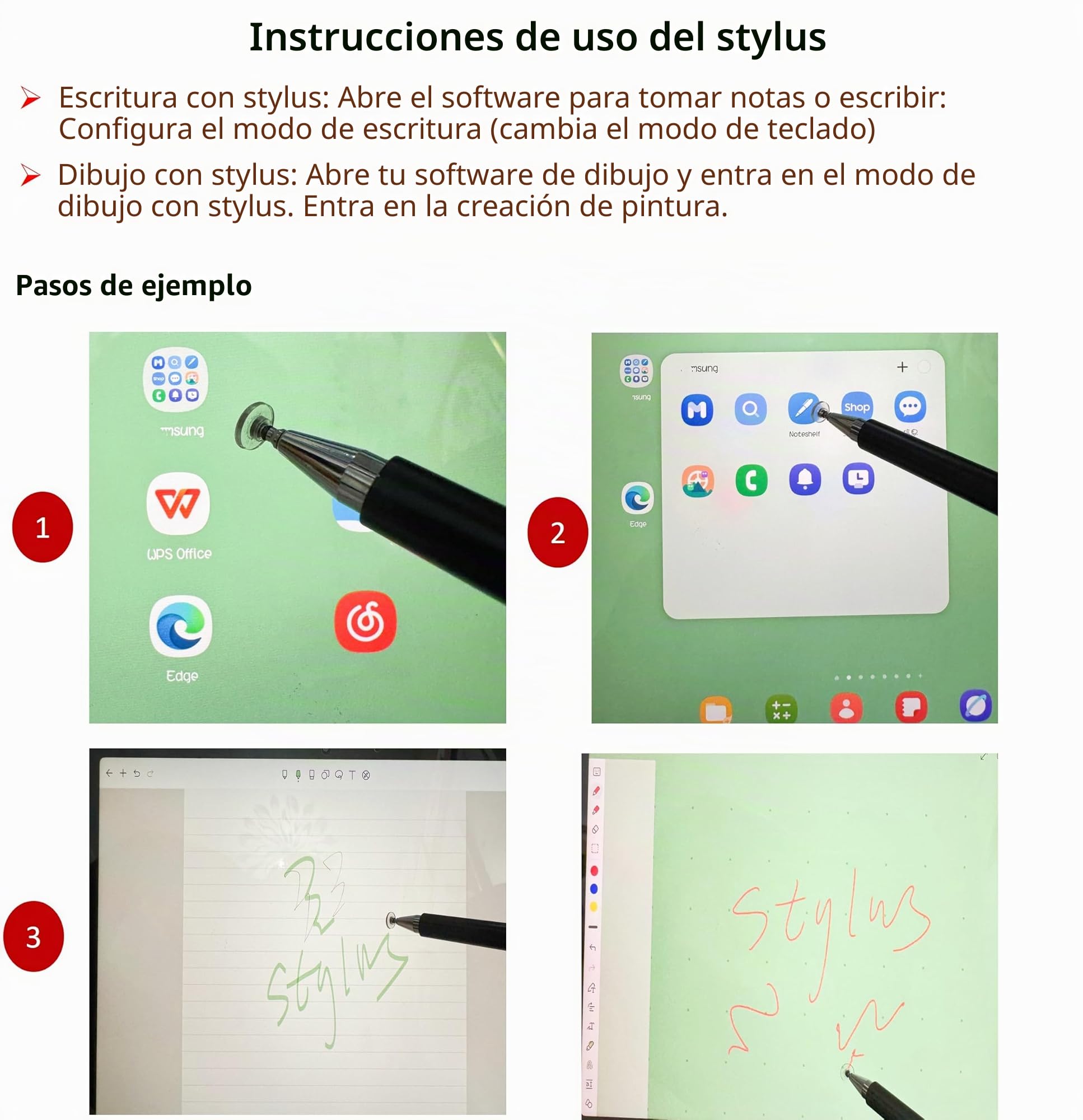 Lápiz capacitivo 2 en 1 para Samsung Galaxy Tab A9+ Plus/A9/A8/A8 Plus/A7/A7 Lite, lápiz capacitivo de alta sensibilidad y precisión para iPad Pro/iPhone/Fire HD/Surface Tablas, todos los dispositivos