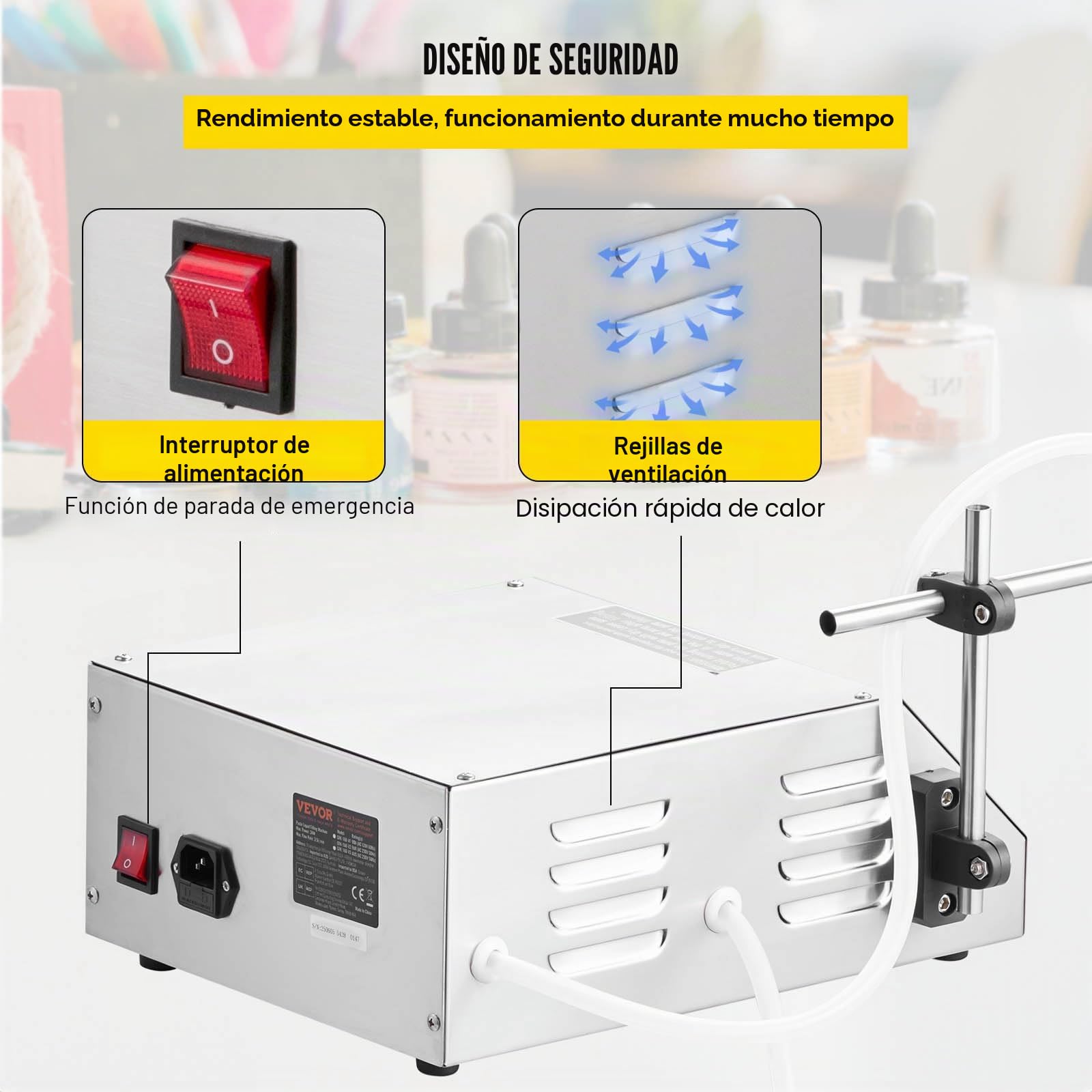 VEVOR Máquina de llenado de líquidos 2-3500ml GFK-160 Máquina de llenado de líquidos Bomba de control digital Máquina de llenado de líquidos Máquina automática de llenado de líquidos