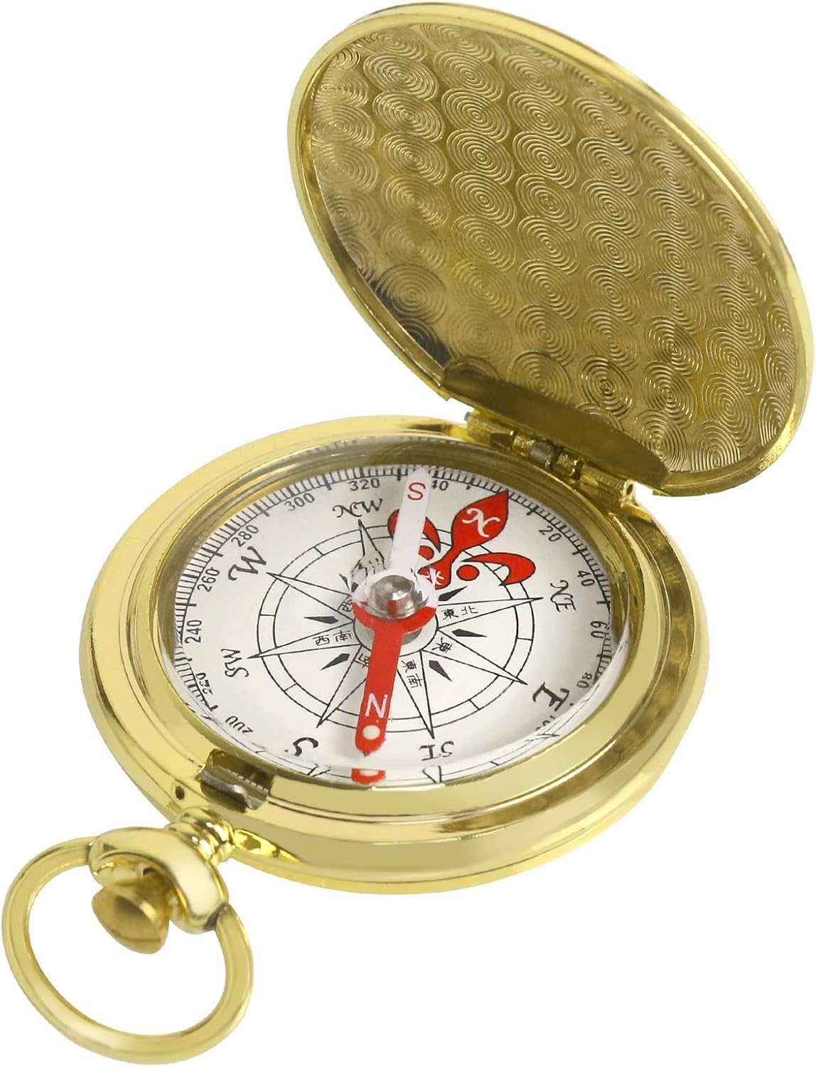 Golden Brass Waterproof Keychain Compass – Vintage Design for Kids & Scouts Golden Brass Waterproof Keychain Compass – Vintage Design for Kids & Scouts