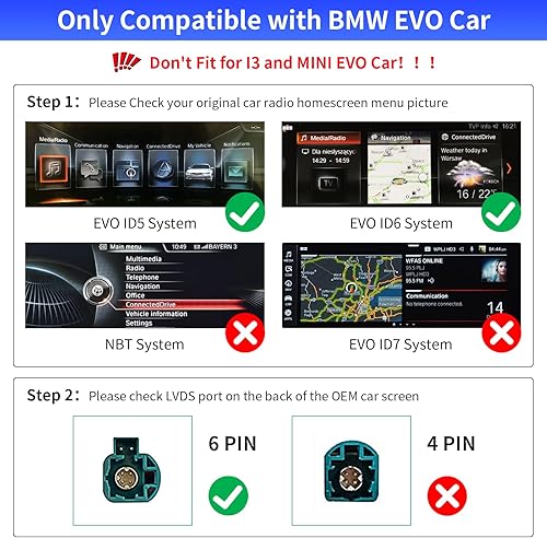 Miniatura 2 de Road Top Carplay inalámbrico Android Auto para sistema BMW EVO, para BMW 1234567M3M4M5X1X2X3X4X5X6 2017-2020 año