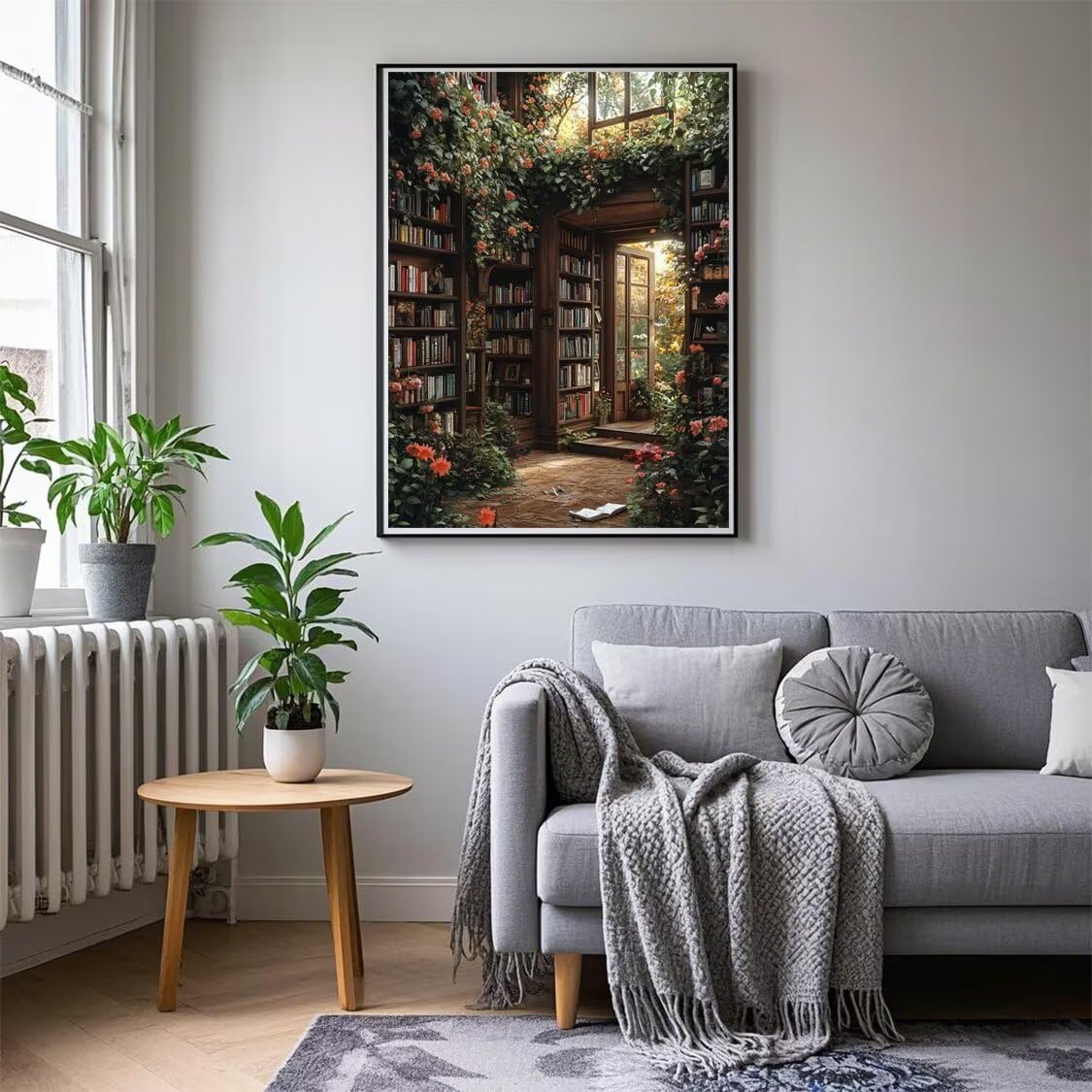Garten Diamond Painting Groß XXL 90x120cm für Bastelset Kinder ab 6 Jahre, 5D Diamond Painting Bücher Neuheiten, DIY Diamant Mosaik Bastelset Erwachsene, Daiments Malerei Stickerei Festival Deko S-327