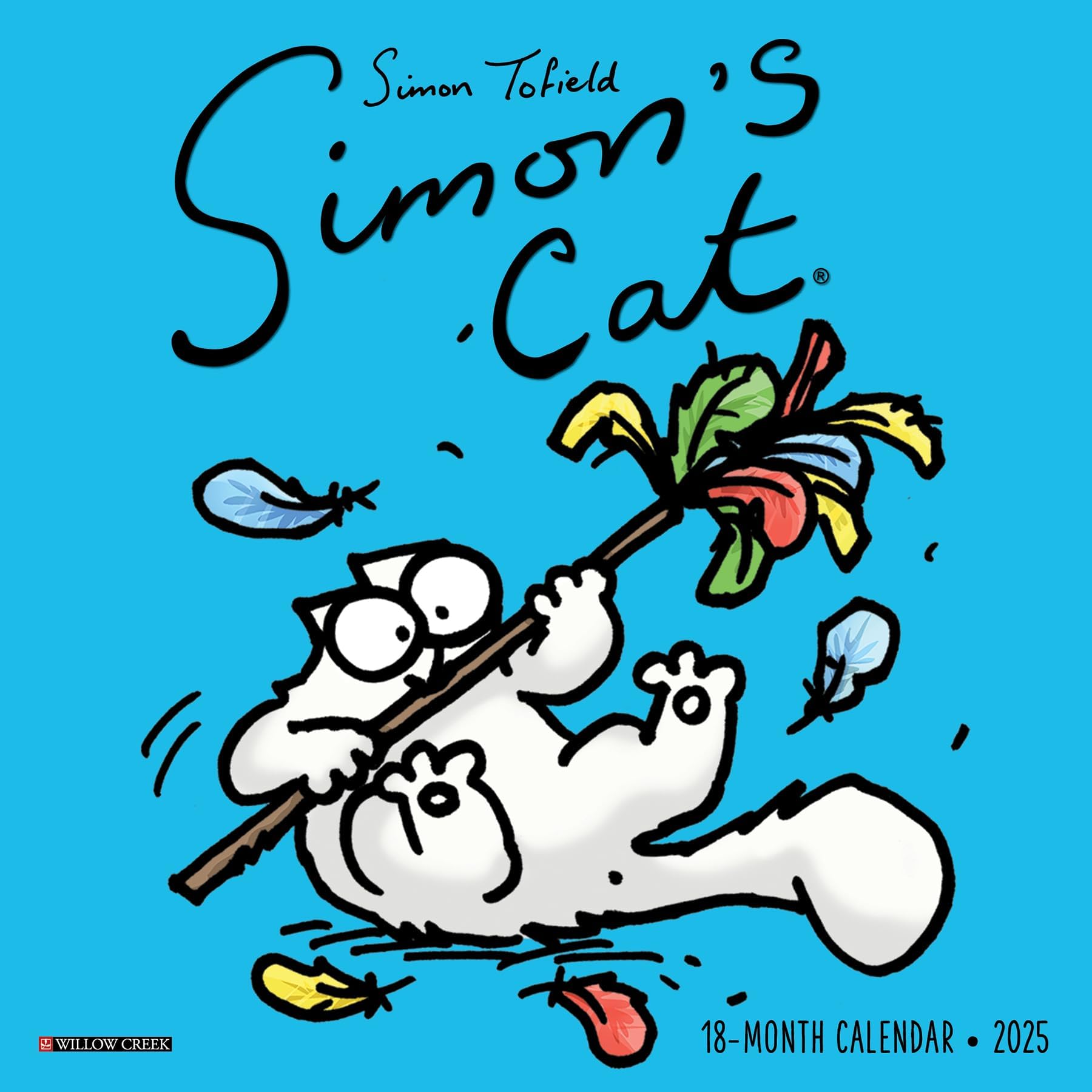 Willow Creek PressSimon's Cat Monthly Mini 2025 Wall Calendar (7" x 7")