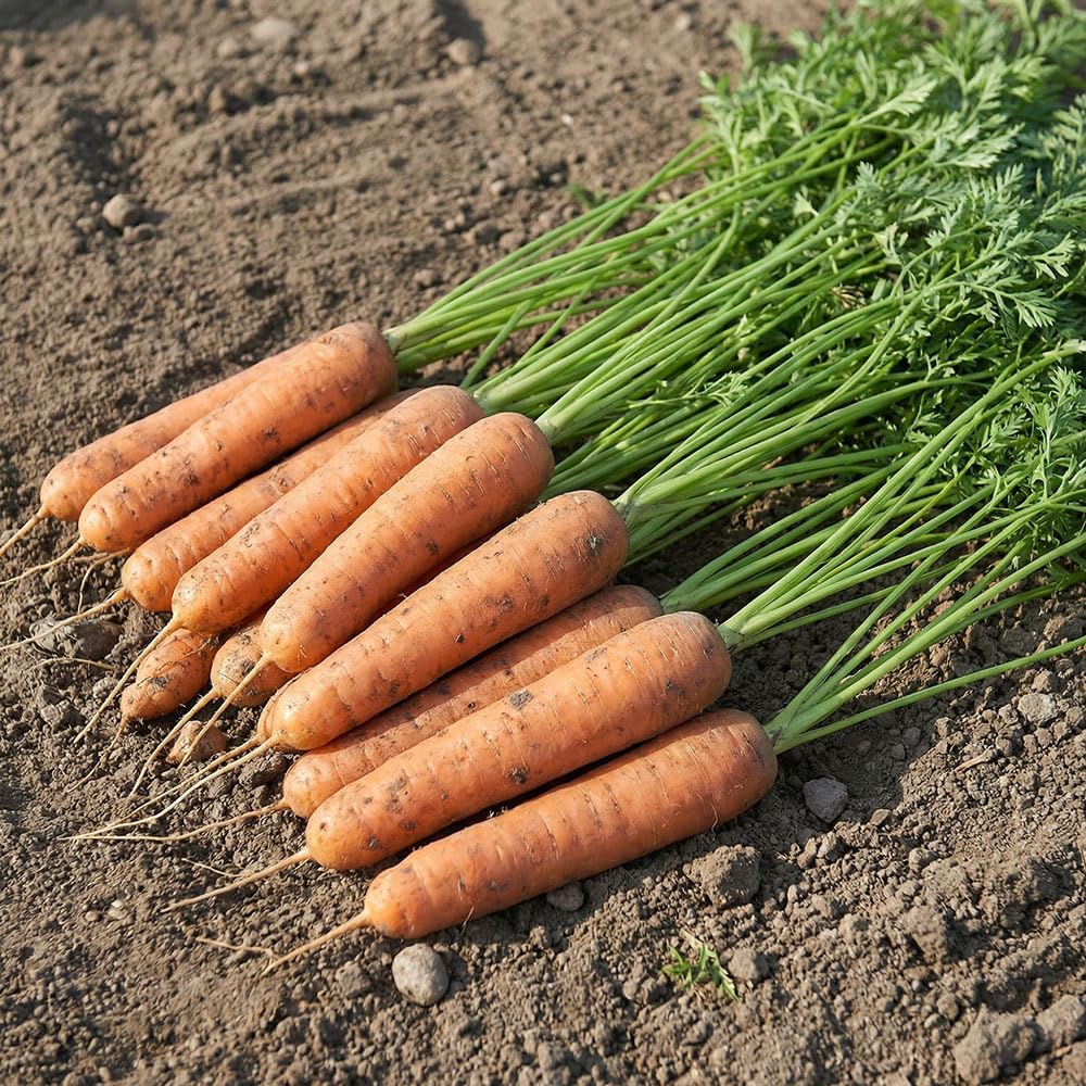 Carrot Early Nantes Seeds – Maincrop Variety – Smooth Cylindrical Sweet Roots – Ideal for Summer Harvest – Grow Your Own Kitchen Garden