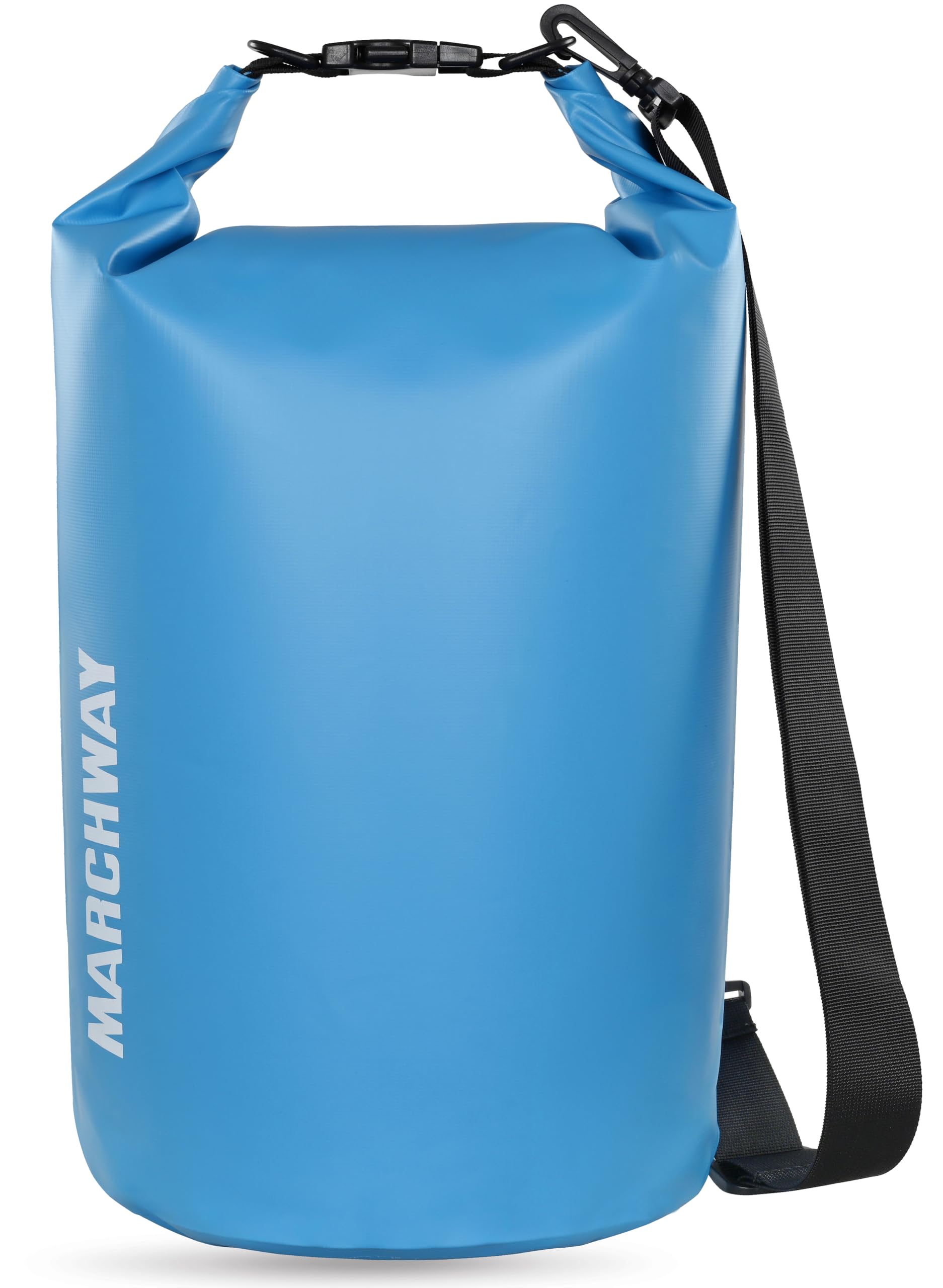 MARCHWAY Floating Waterproof Dry Bag Backpack 5L/10L/20L/30L/40L, Roll Top Sack Keeps Gear Dry for Kayaking, Rafting, Boating, Swimming, Camping, Hiking, Beach, Fishing (Light Blue, 20L) — image 1