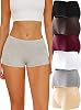 ALL OF SHE boxer shorts women underpants cotton underwear women 6 set pure color panties comfortable hotpants easy stretch hipster multipack