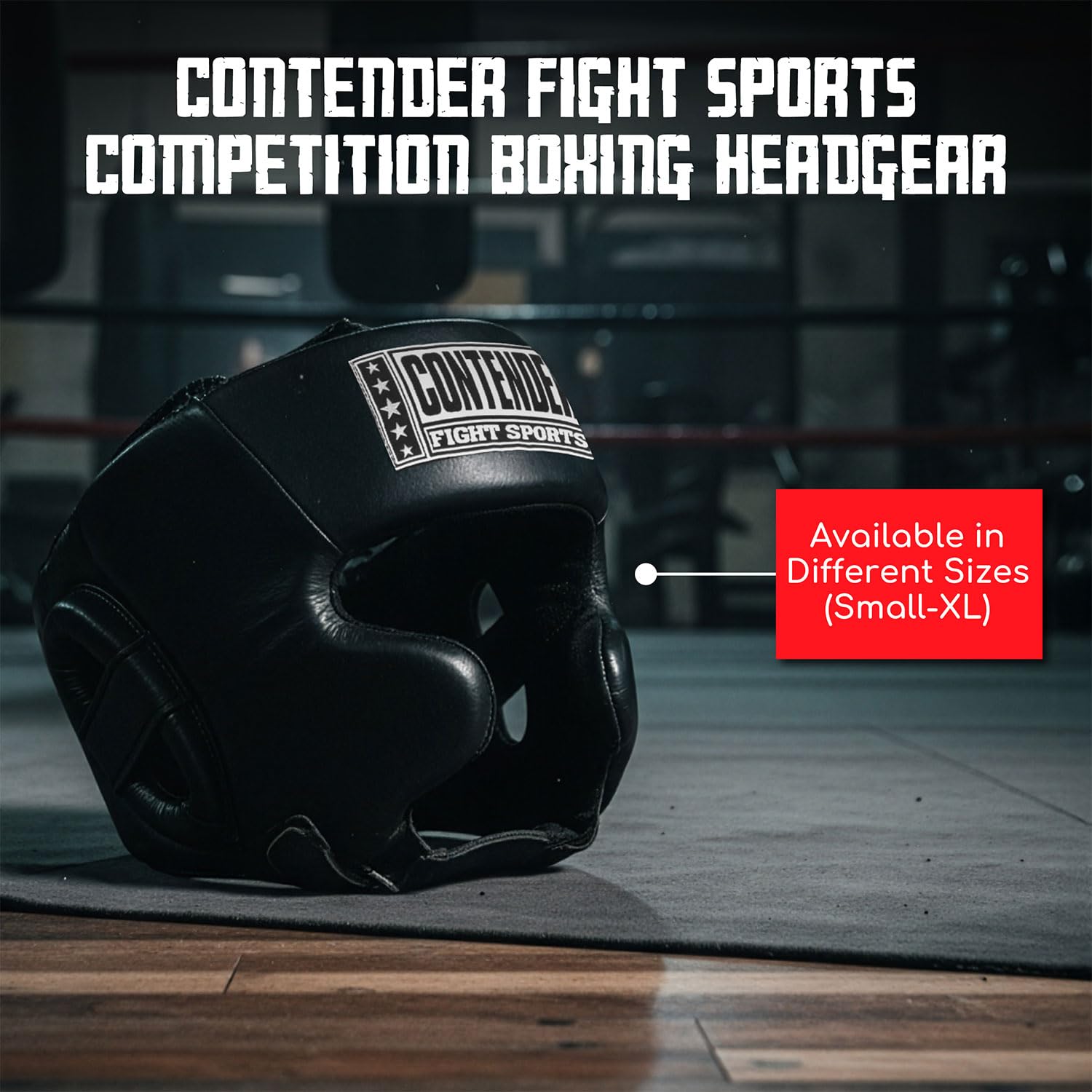 Contender Fight Sports Kask bokserski na zawody, z policzkami, czarny, rozmiar M (nowy)