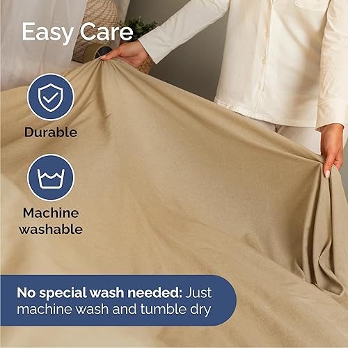 Vista 847 de Juego de sábanas Split King de 7 piezas, sábanas transpirables y refrescantes, sábanas de hotel, bolsillos profundos, ajuste fácil, suaves y sin