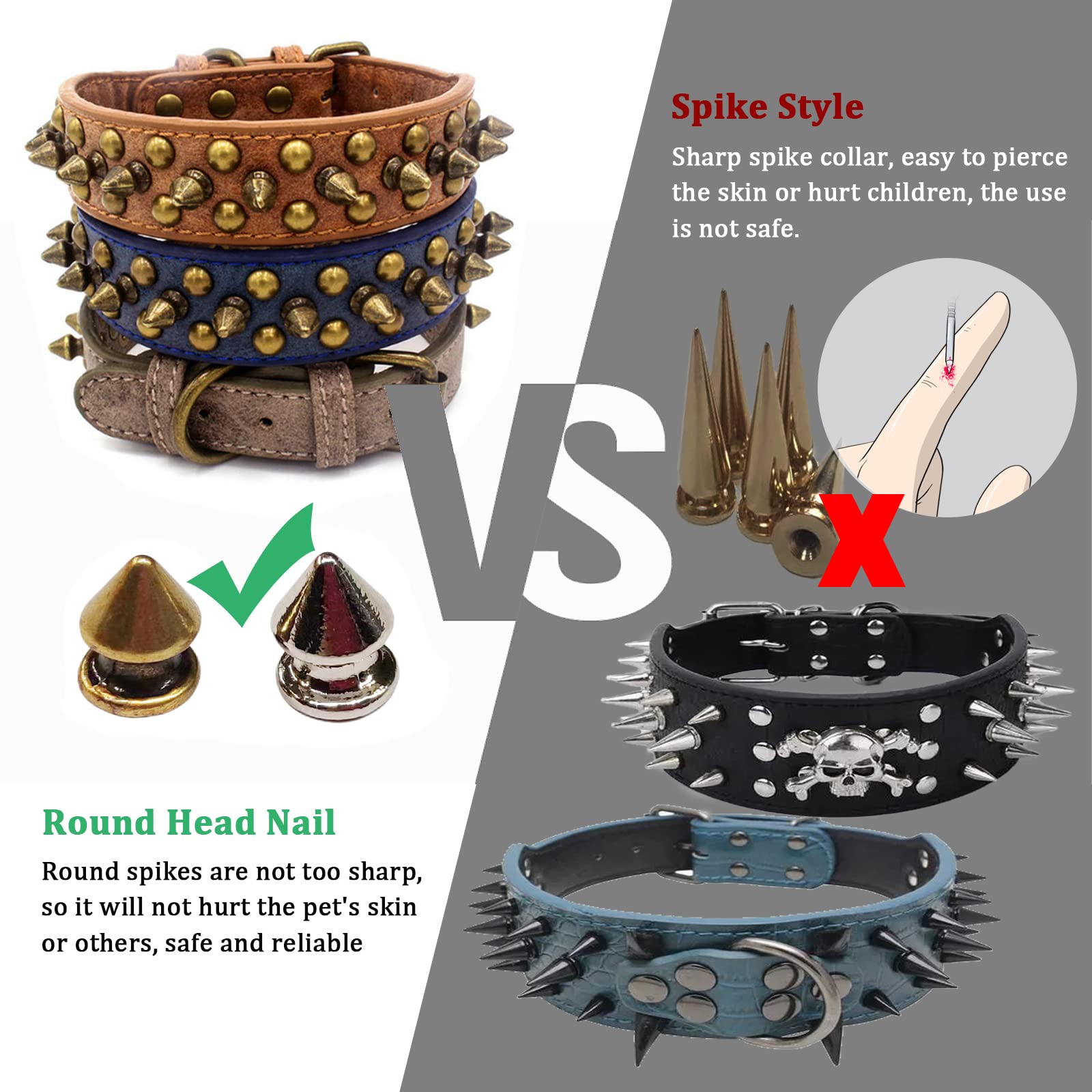 Tekening Van Een Hondenhalsband et Spikes Halsband et Spikes 4.5×60