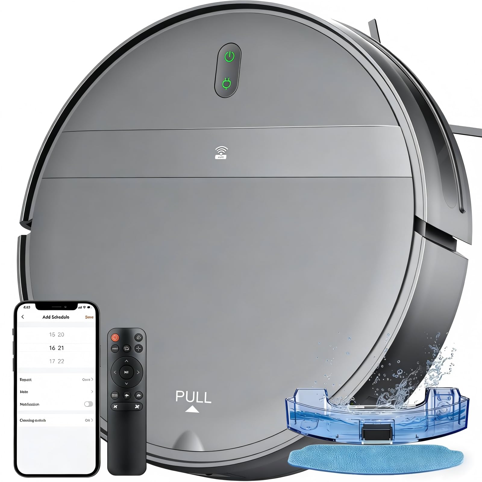 Photo 1 of Kilgone Robot Vacuum for Pet Hair, 2-in-1 Vacuum & Mop Combo with Tangle-Free Suction & Smart 3D Avoidance, App/Wi-Fi/Alexa, Ultra-Slim & Quiet, Self-Charging for Hard Floors and Low-Pile Carpet