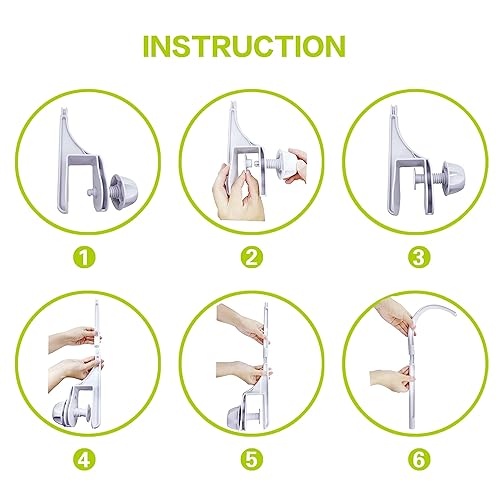 Miniatura 5 de Brazo móvil para cuna de bebé con motor giratorio de caja de música (24 pulgadas), colgador de decoración de guardería AICMEI - Soporte de