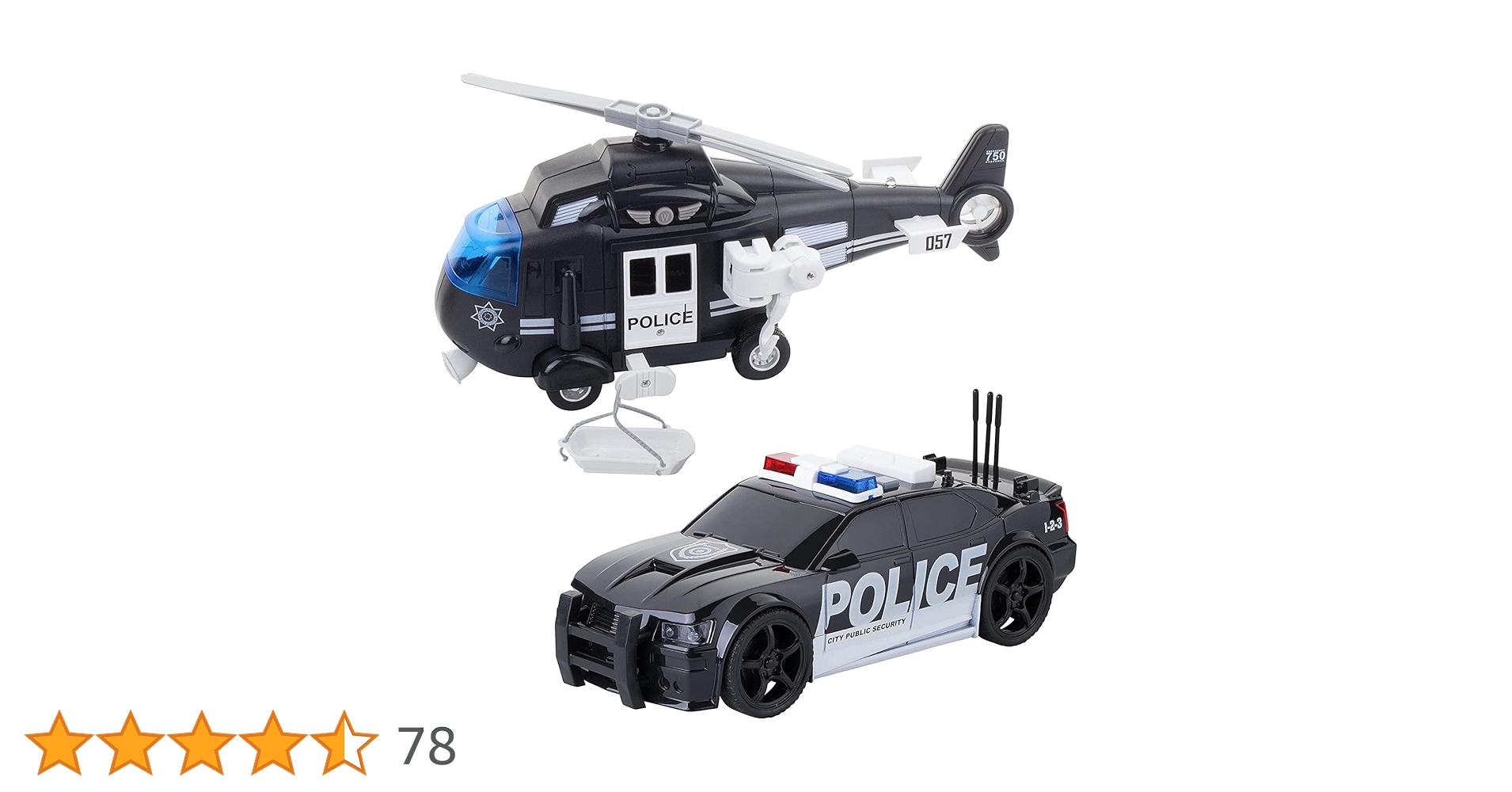 Amazon.co.jp: フリクションパトカー緊急車両おもちゃセット