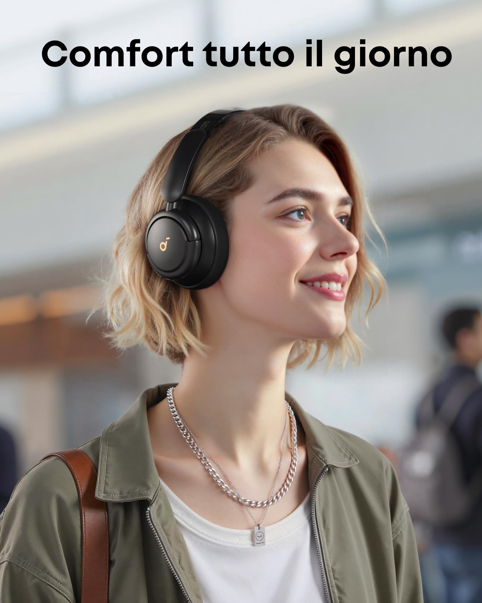 Soundcore by Anker Q30 Cuffie Bluetooth Cancellazione Rumore Attiva, Hi-Res Audio, 40 Ore, Multipunto