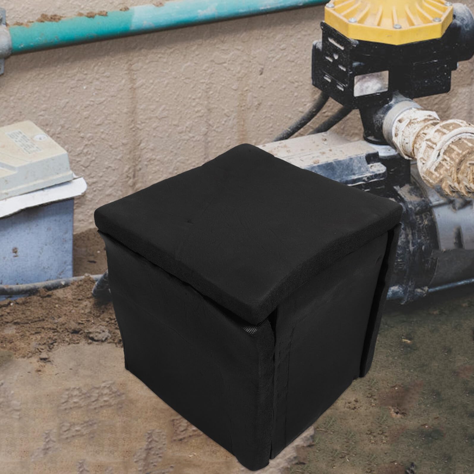 Schalldämmbox für Wasserpumpen 20x25x25cm aus Robustem Material Geräuschreduzierende Abdeckung Tragbares Schalldichtes Gehäuse für Garten Pool und Gewerbe