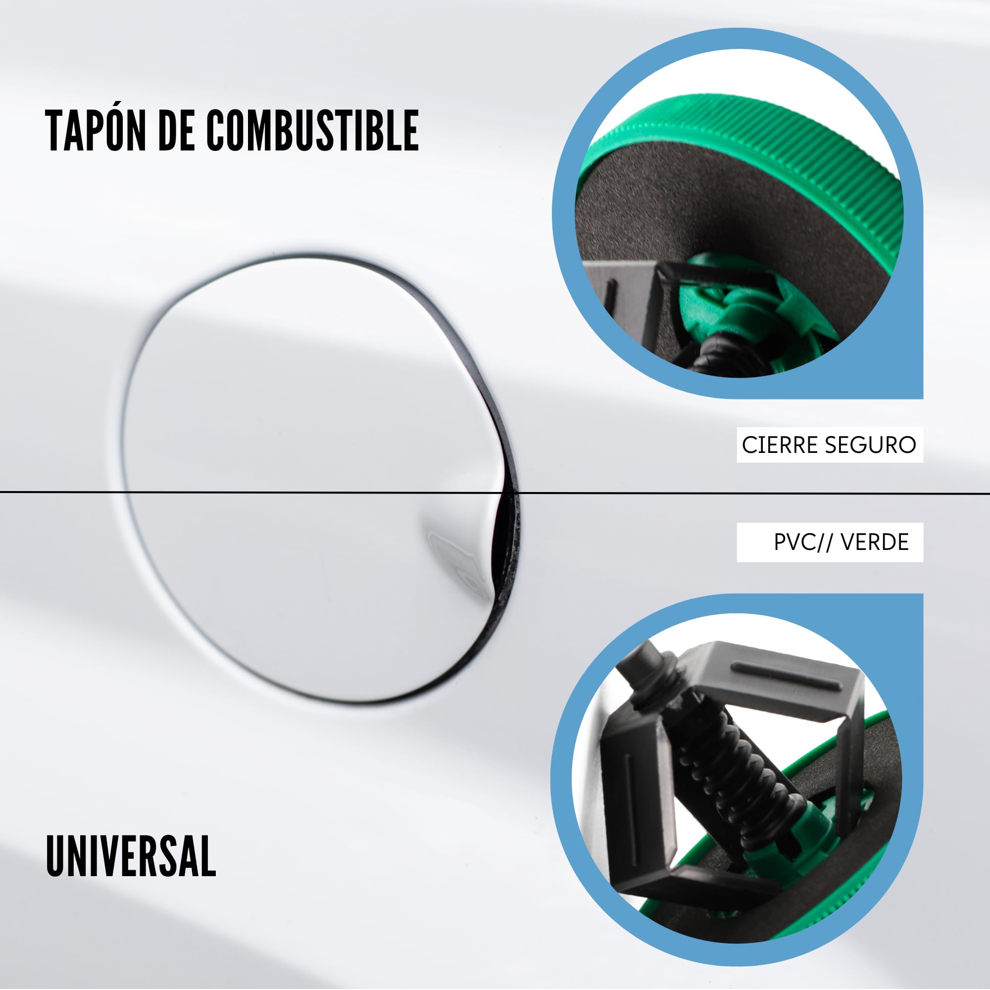 Tapón plastico para deposito de combustible vite screw universal, Tapón de gasolina universal, Tapón de combustible ajustable, Tapa de tanque de combustible, Tapón de llenado de combustible - imagen 5