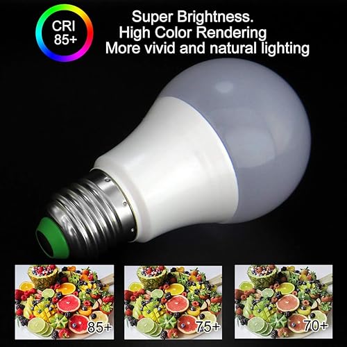 Miniatura 5 de Bombillas LED E26 de bajo voltaje de 12 V, 5 W, A19, bombilla estándar Edison con base de tornillo equivalente a 50 W, lámpara halógena blanca