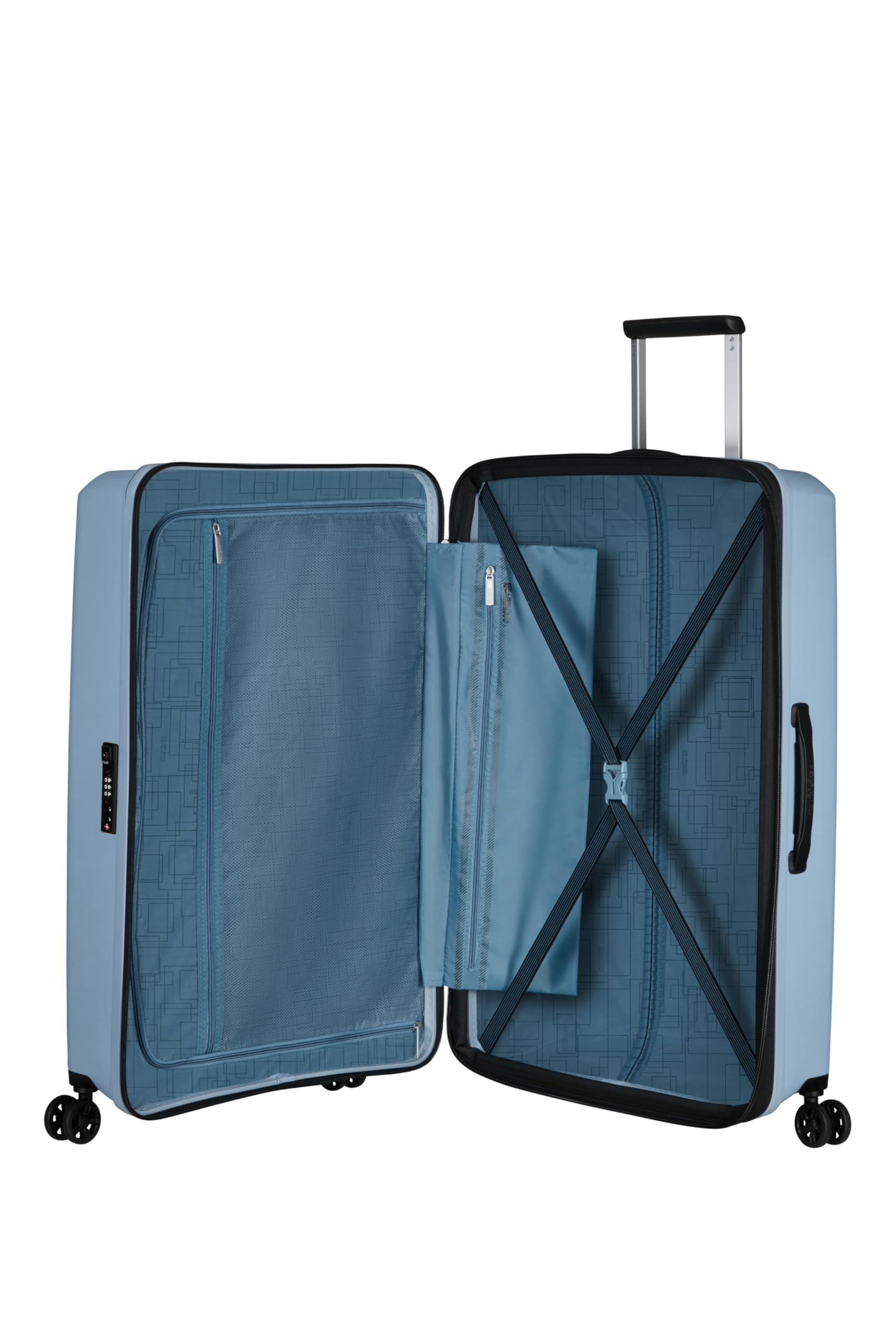 American Tourister Aerostep - Spinner L, Funda Ampliable, 77 cm, 101,5/109 L, Gris (Gris Soho)
