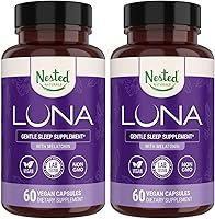 Vista 15 de Nested Naturals Luna Kids - Tabletas de ayuda para dormir para niños mayores de 4 años, ingredientes de origen natural, suplemento suave de hierbas