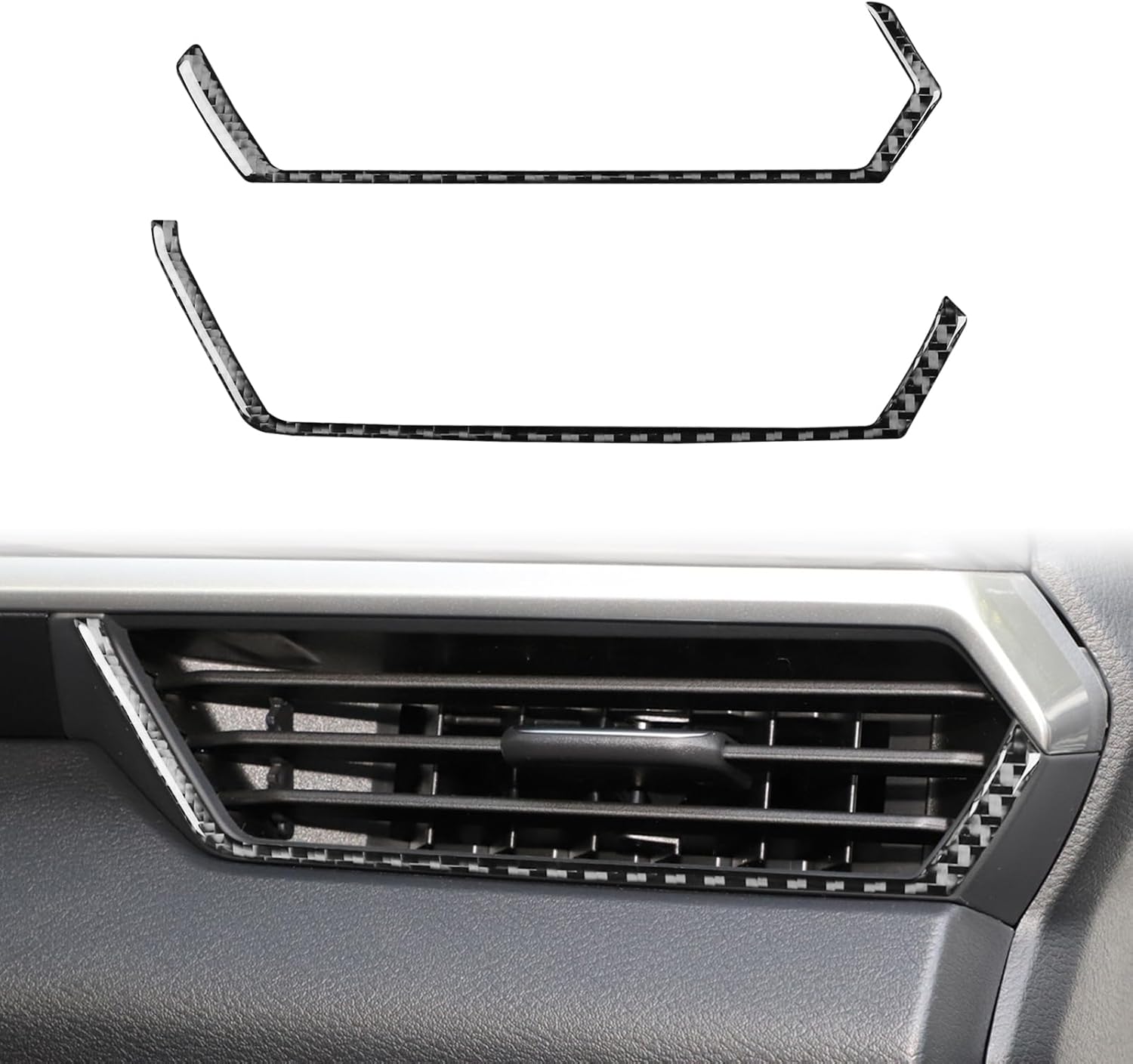 Car Door Panel Strip Sticker Compatible with Nissan Altima 2019 2020 2021 2022 2023 2024 Carbon Fiber Automotive Accessories Black 4PCS